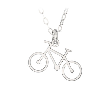 Bike Cut-Out Petite Necklace